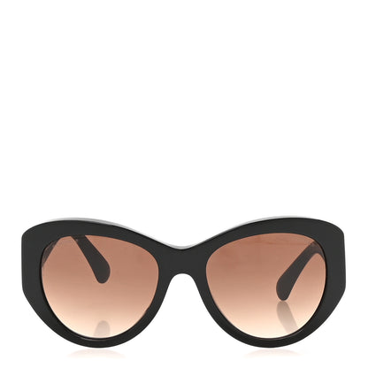 Chanel Acetate Butterfly Large CC Sunglasses 5492 Black 2 of 8