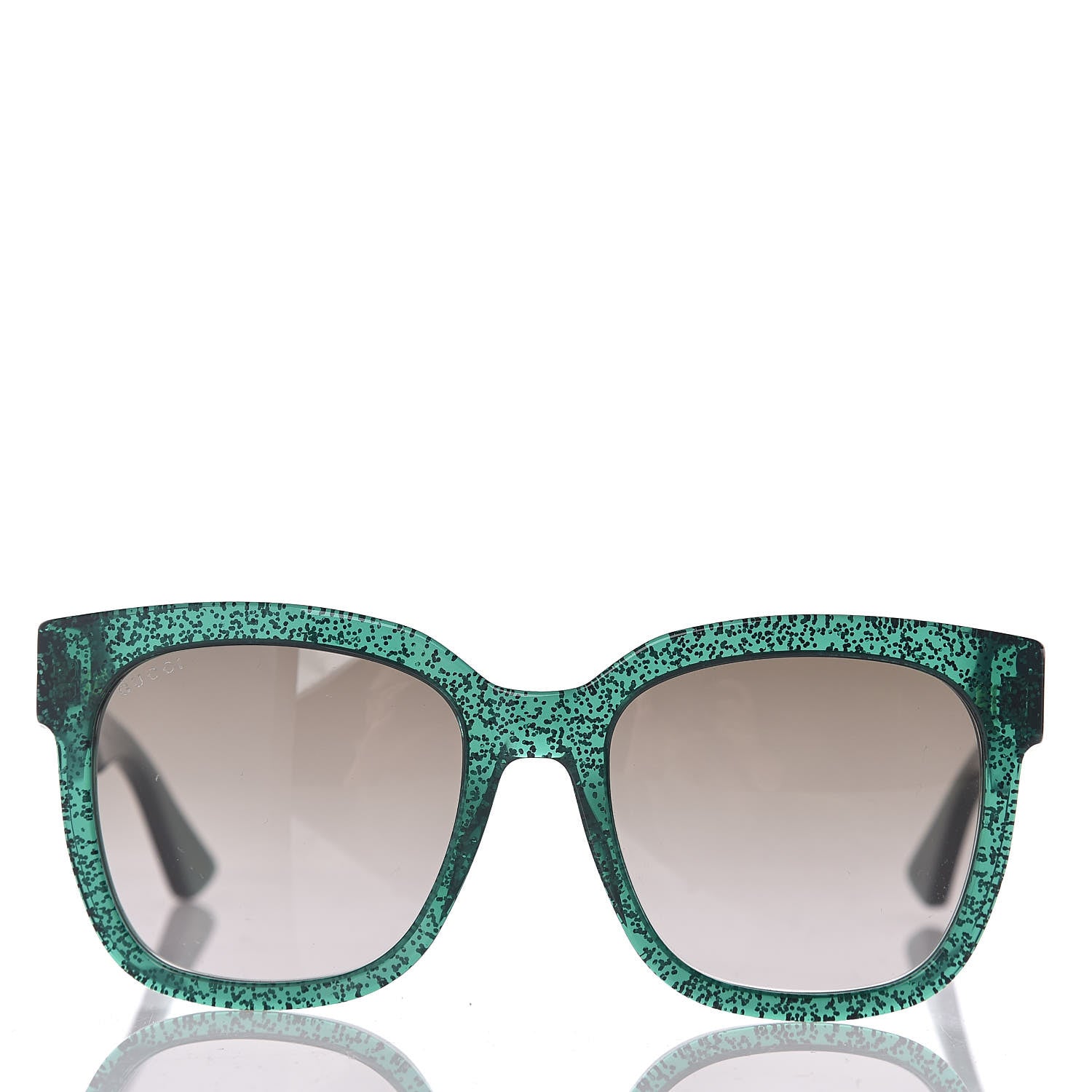 Gucci Acetate Square GG0034S Sunglasses Green 2 of 7