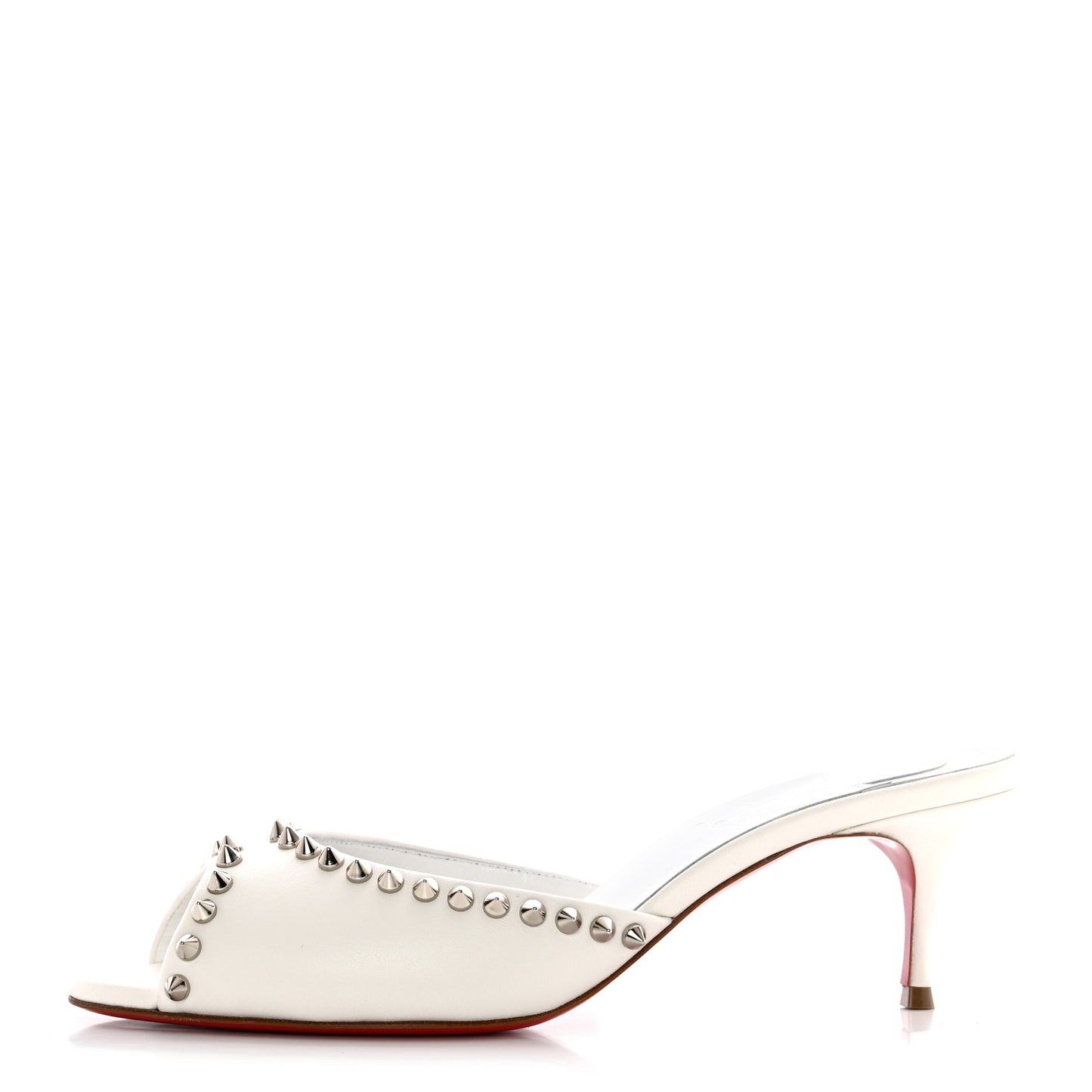 Nappa Spike Me Dolly 55 Sandals 39 Bianco