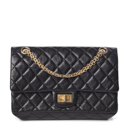 Chanel Aged Calfskin Quilted 2.55 Reissue 225 Flap Black 1 of 10