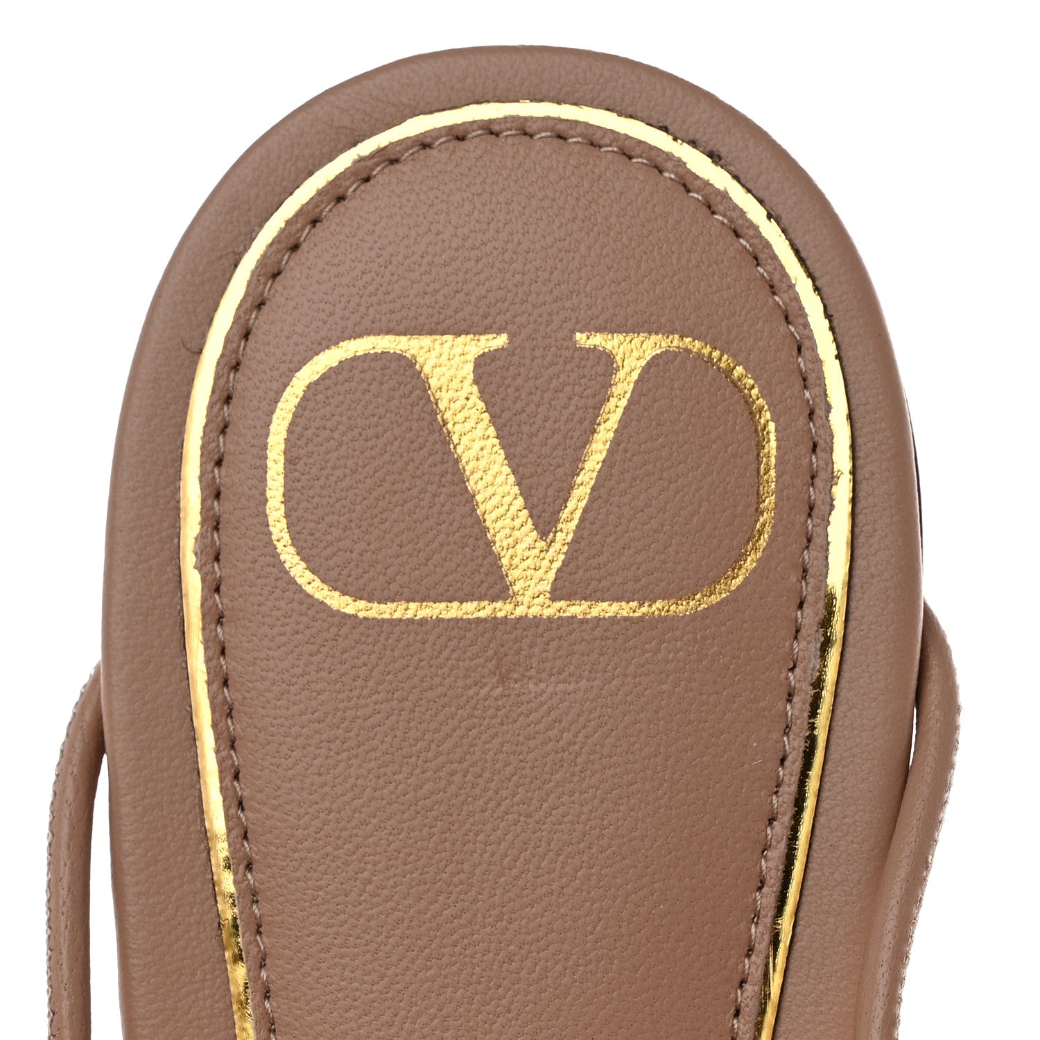 Valentino Garavani Calfskin Rockstud No Limit Gladiator Flat Sandals 39 Nude 7 of 8