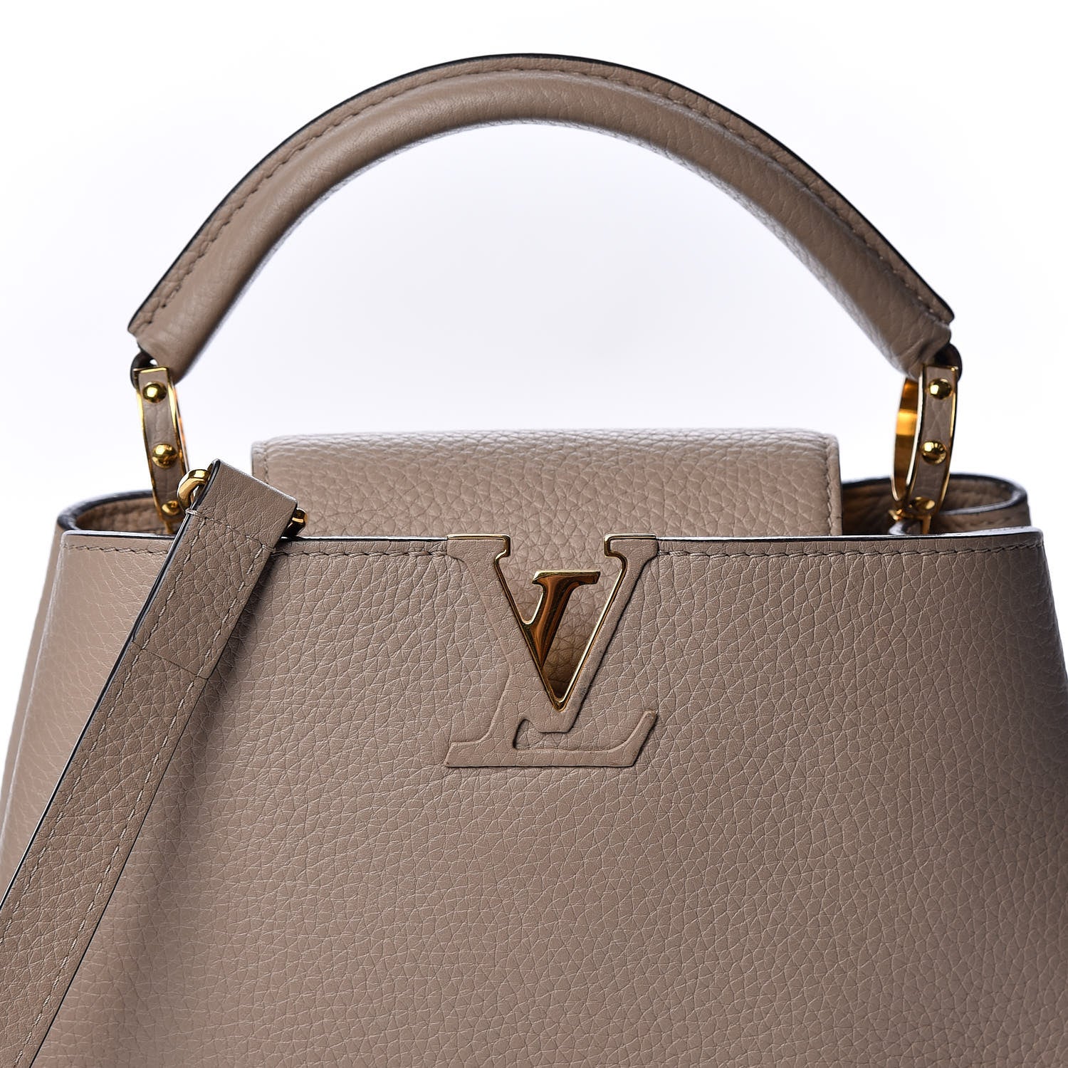 Louis Vuitton Taurillon Capucines BB Galet 14 of 14