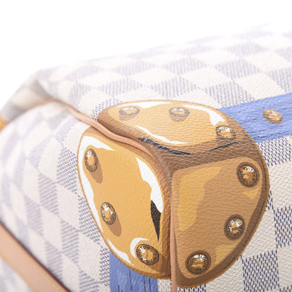 Louis Vuitton Damier Azur Summer Trunks Speedy Bandouliere 30 11 of 14
