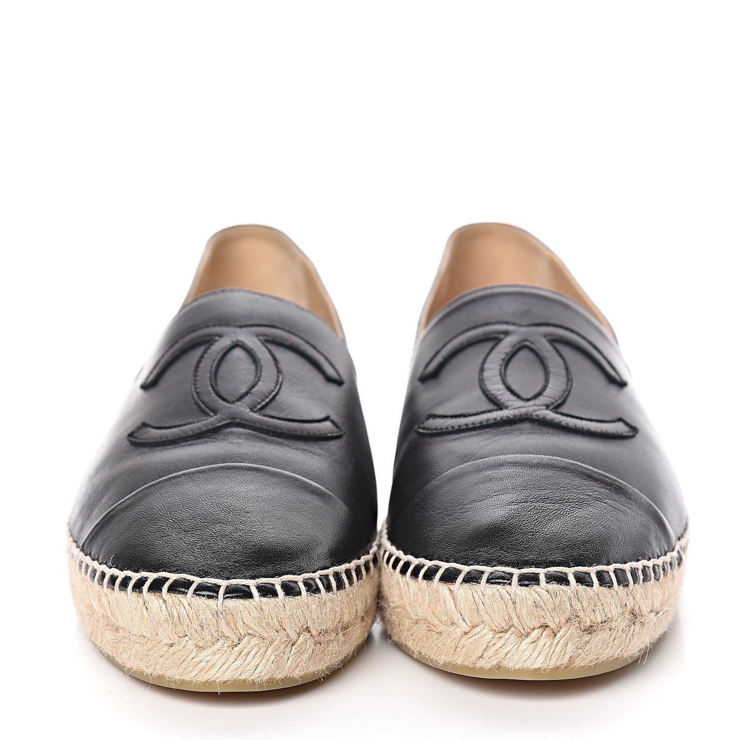 Chanel Lambskin CC Espadrilles 40 Black 2 of 11