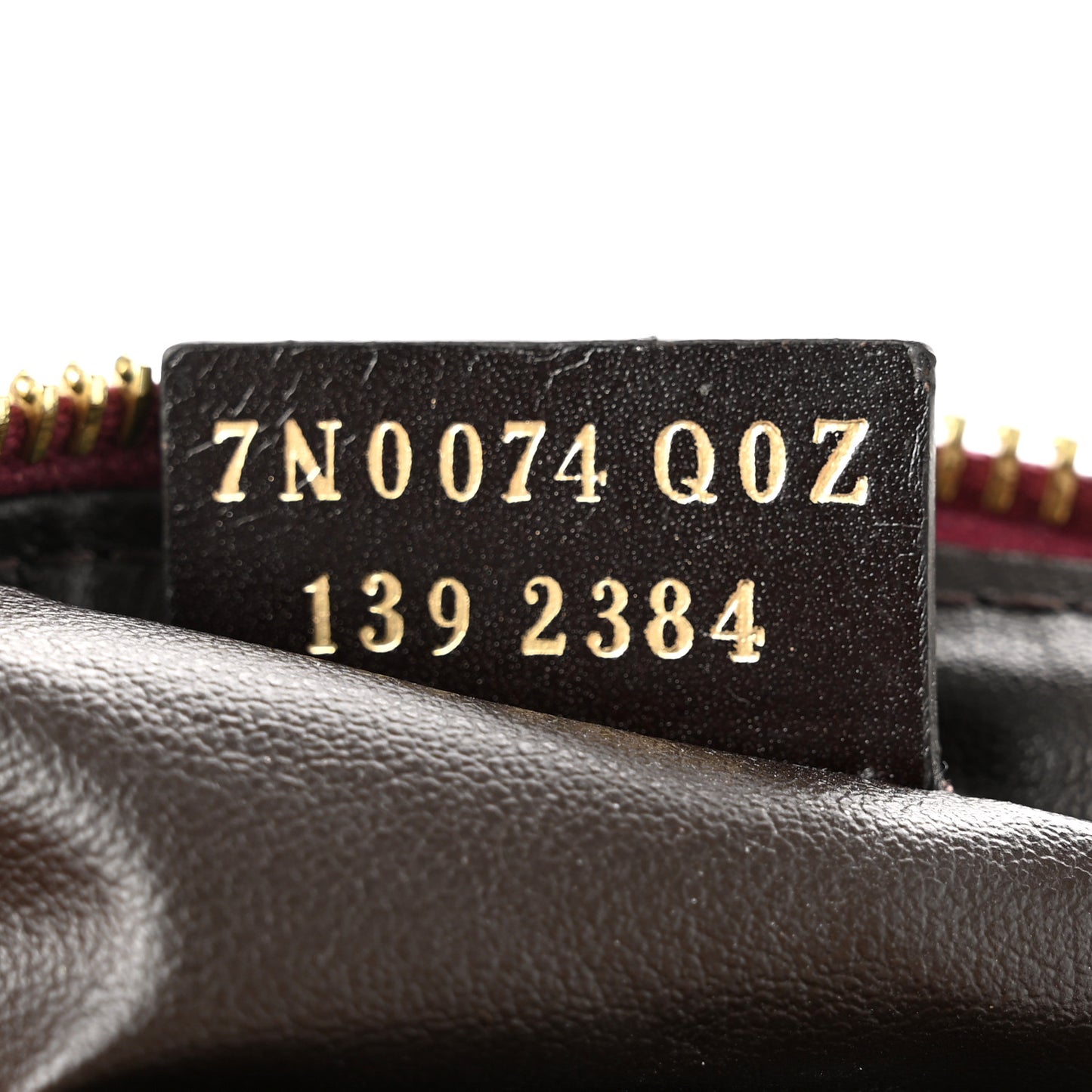 Pequin Vitello Pouch Tobacco Amarena