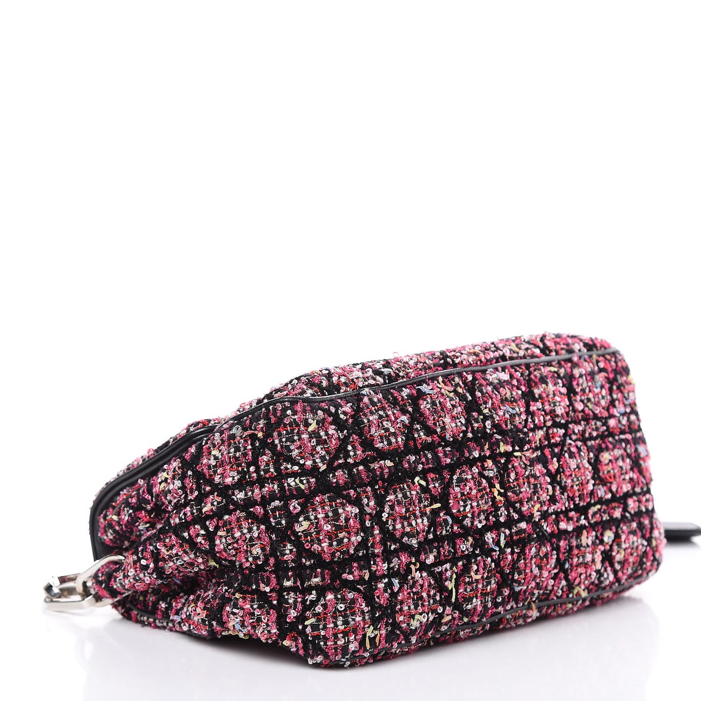 Tweed Medium Miss Dior Flap Pink Black Multicolor