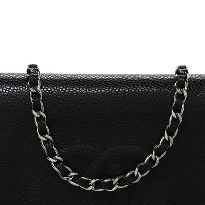 Chanel Caviar Half Moon Wallet On Chain WOC Black 9 of 12