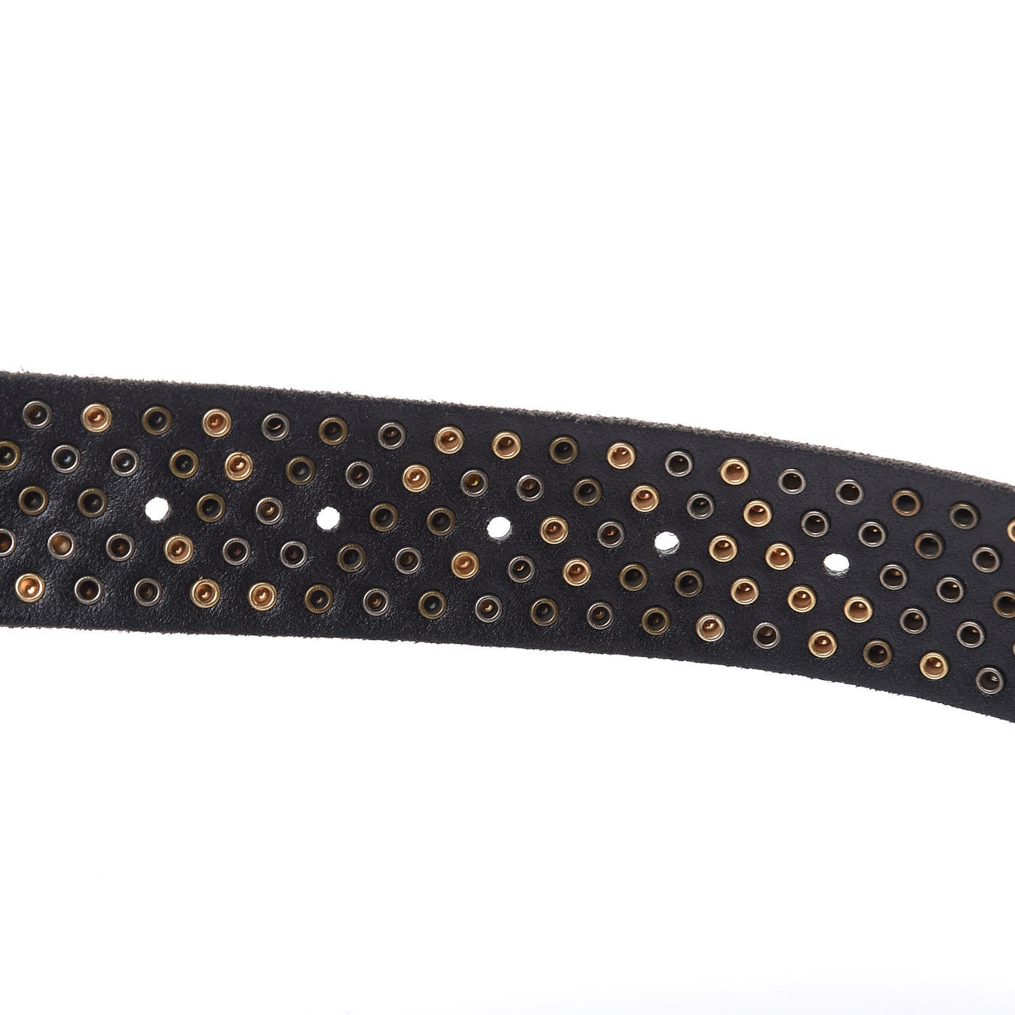 Calfskin Studded Feline Belt 85 34 Black