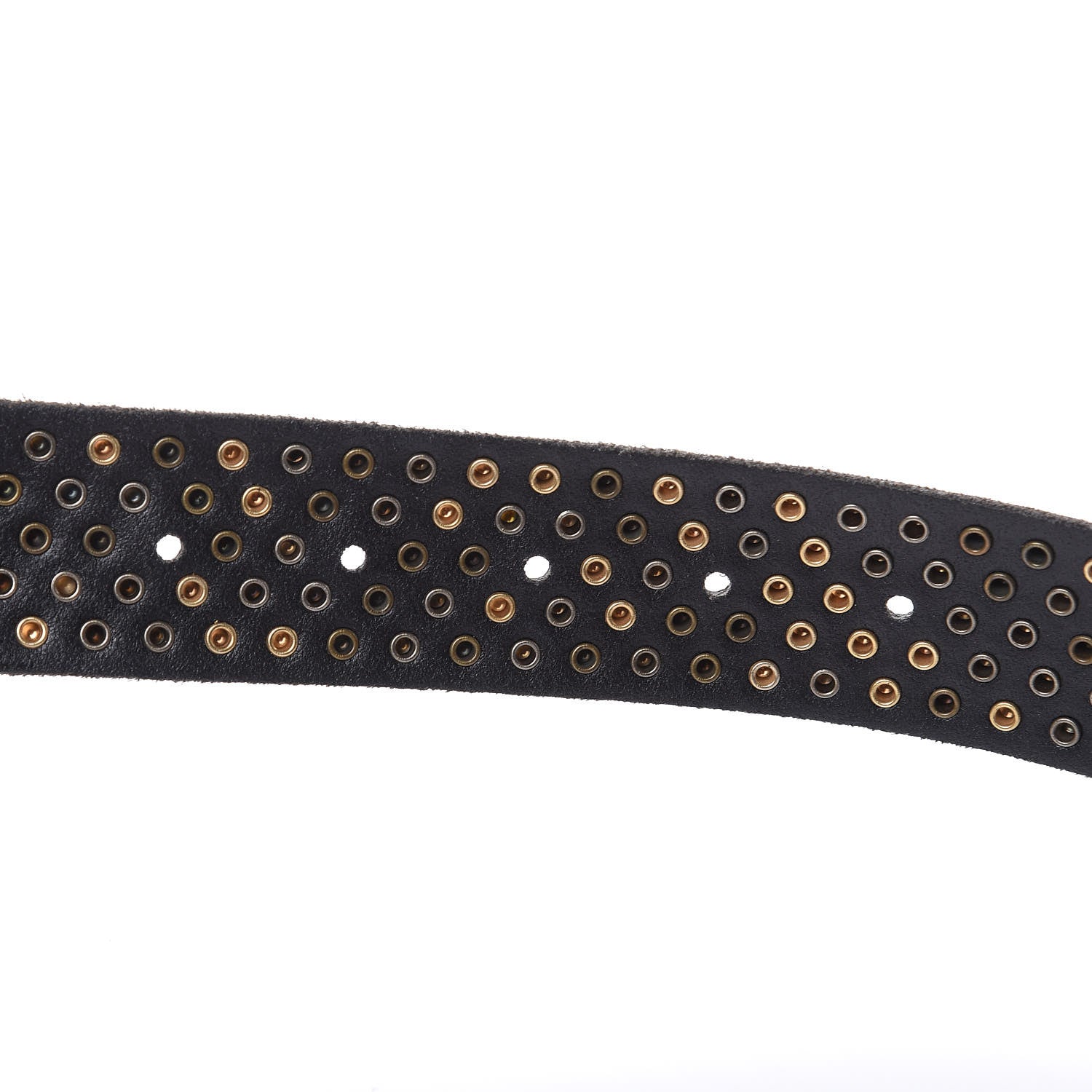 Gucci Calfskin Studded Feline Belt 85 34 Black 5 of 6