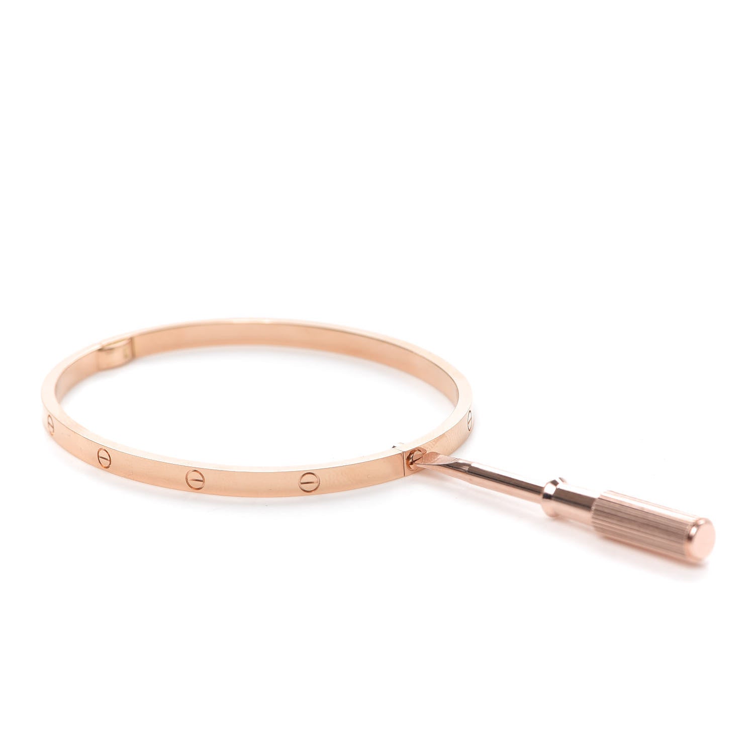 Cartier 18K Pink Gold Small LOVE Bracelet 18 5 of 7