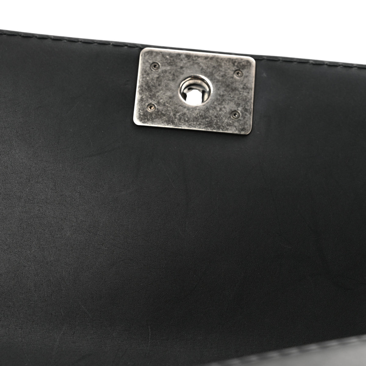 Chanel Calfskin Double Stitch New Medium Boy Flap Black 11 of 13