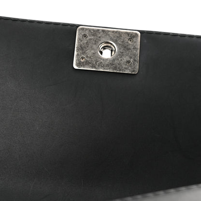 Chanel Calfskin Double Stitch New Medium Boy Flap Black 11 of 13
