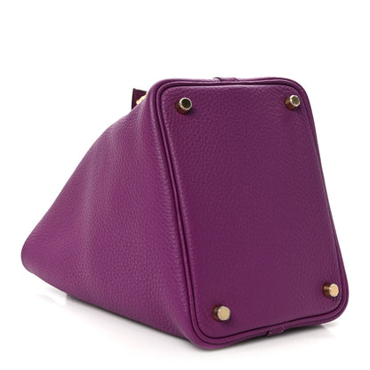 Hermes Taurillon Clemence Picotin Lock 18 PM Anemone 3 of 10