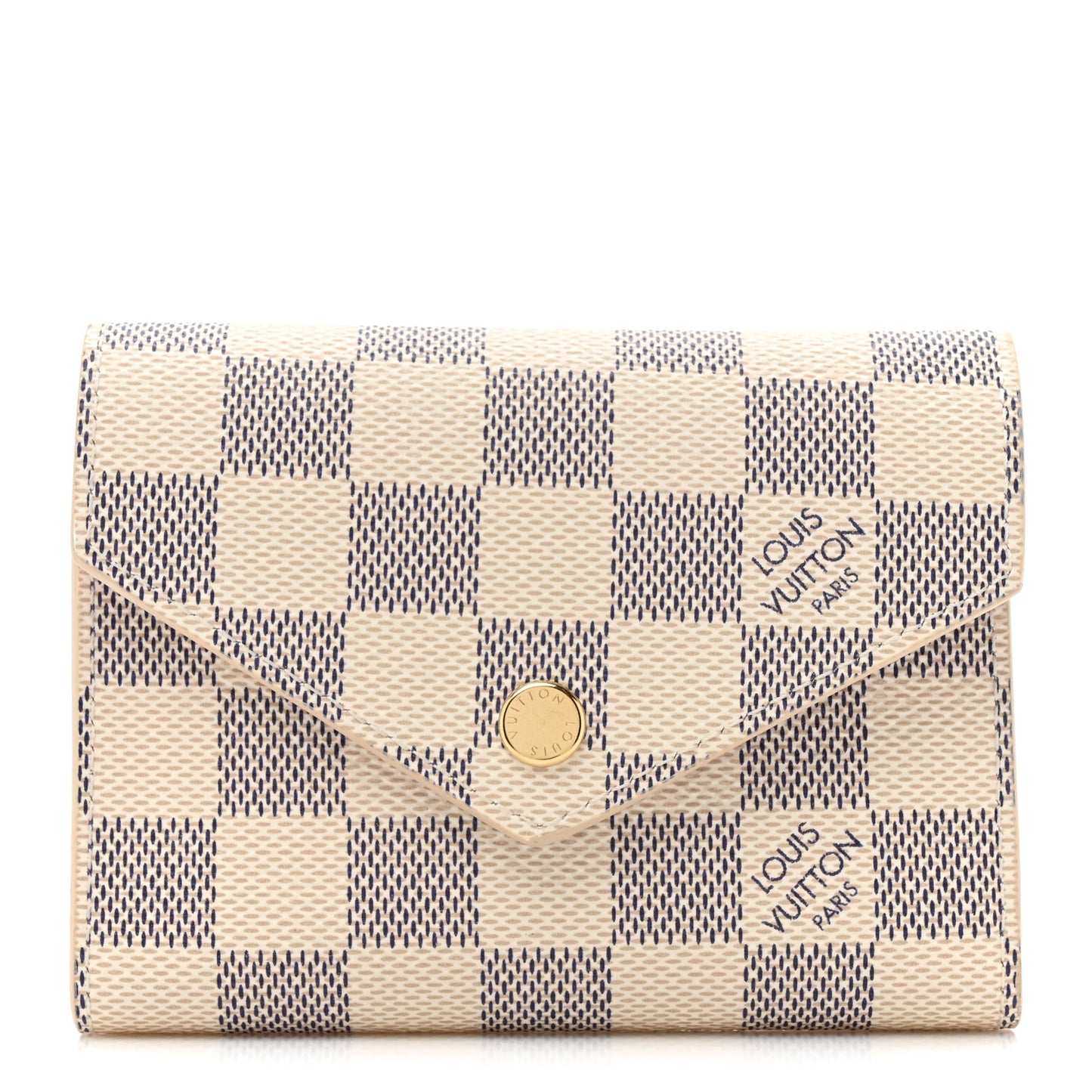 Damier Azur Victorine Wallet Rose Ballerine