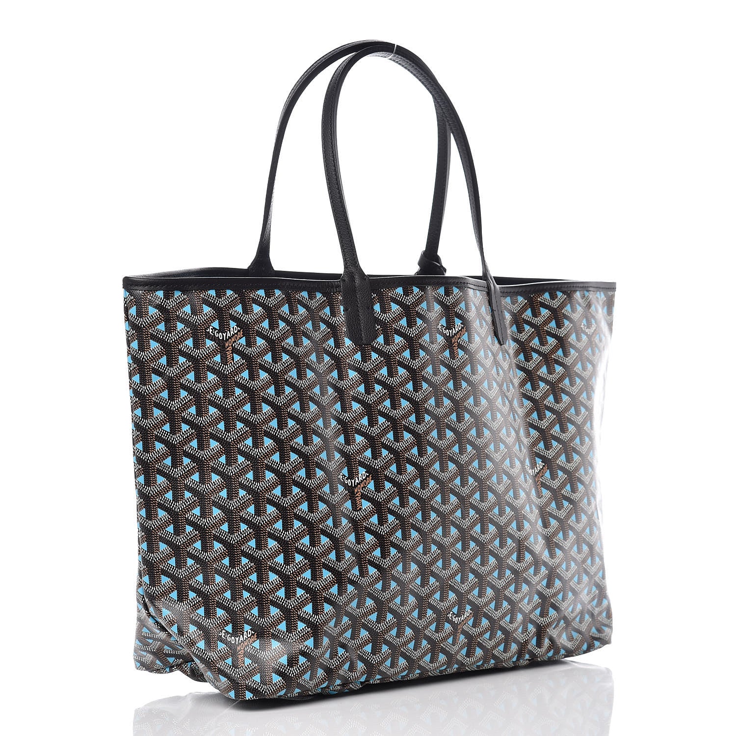 Goyard Goyardine Saint Louis Claire Voie PM Black Blue 4 of 10