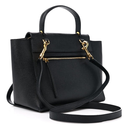 Celine Grained Calfskin Micro Belt Bag Black 3 of 11