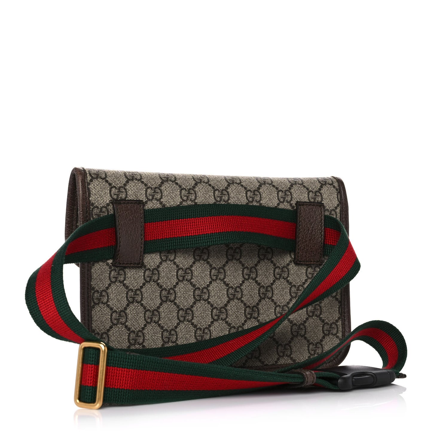 GG Supreme Monogram Neo Vintage Web Belt Bag Brown