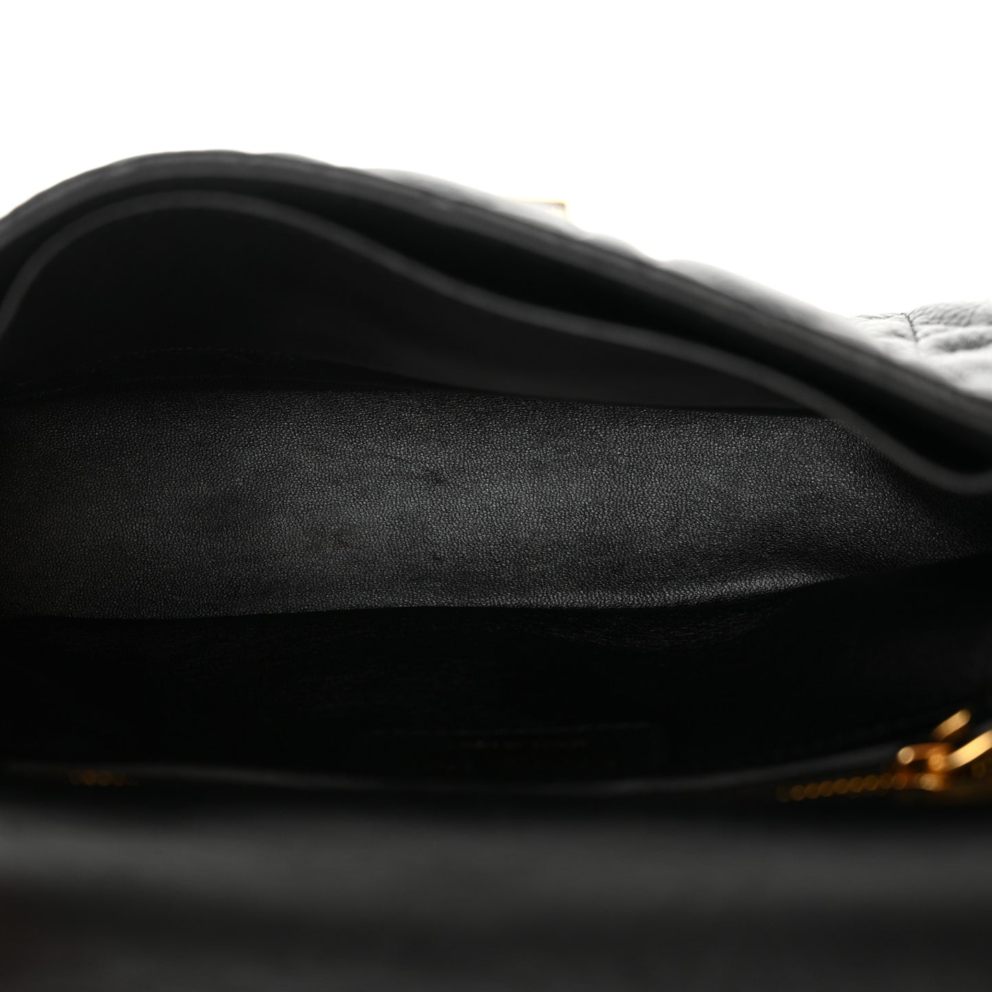 Calfskin Cannage Small Caro Bag Black