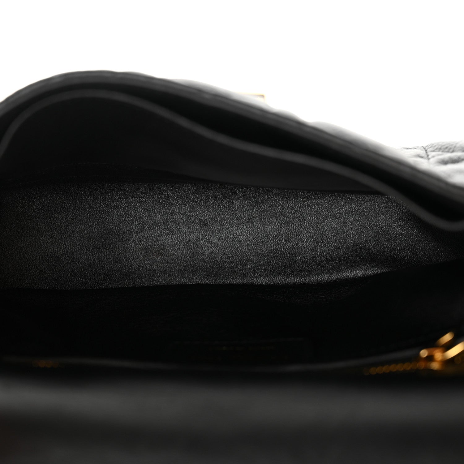 Christian Dior Calfskin Cannage Small Caro Bag Black 5 of 12