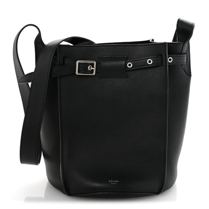 Celine Supple Grained Calfskin Long Strap Big Bag Bucket Black 1 of 14
