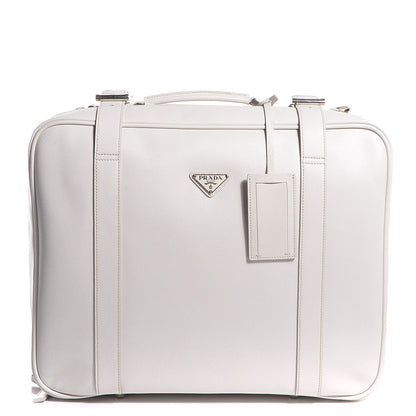 Prada Saffiano Travel Weekender Bag Talco 1 of 10