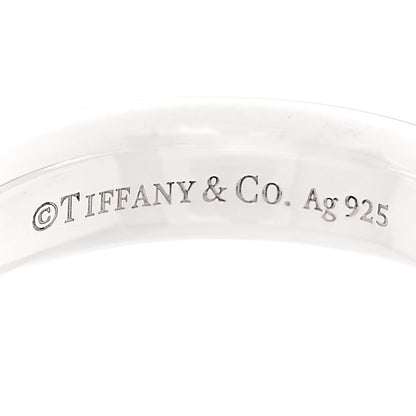 Tiffany Sterling Silver Makers Narrow Slice Ring 52 6 4 of 5