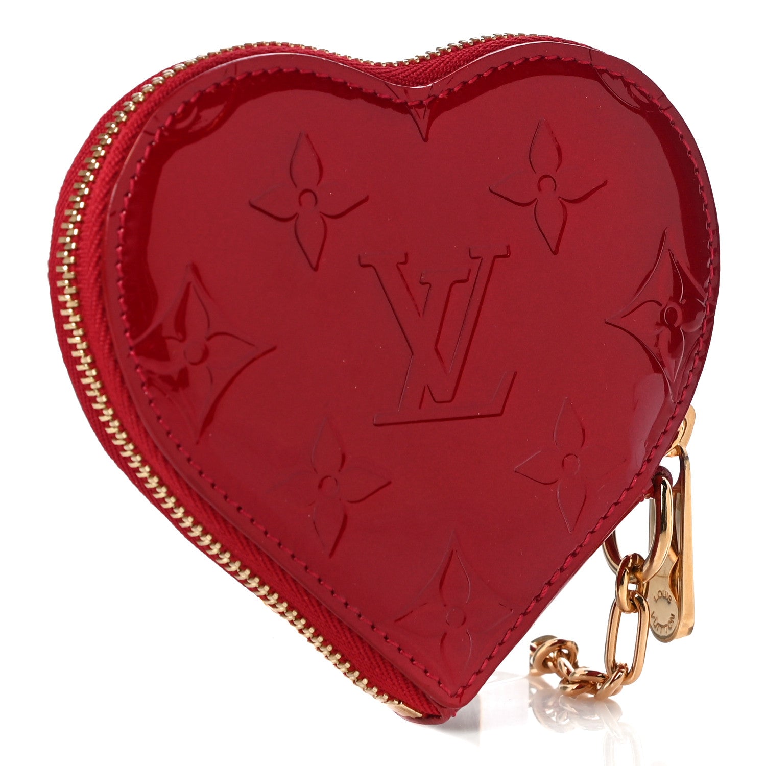 Louis Vuitton Vernis Coeur Heart Coin Purse Pomme D'Amour 3 of 9