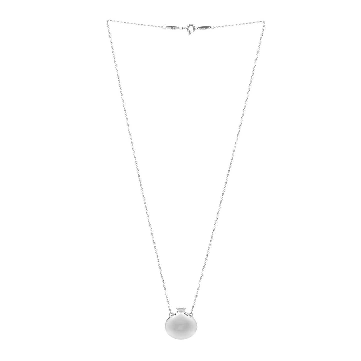 Sterling Silver Elsa Peretti Bottle Pendant Necklace