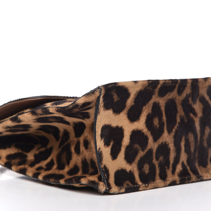 Valentino Garavani Calf Hair Leopard Print Large Glam Lock Rockstud Flap 6 of 9