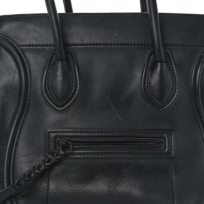 Celine Supple Calfskin Medium Phantom Luggage Black 8 of 15