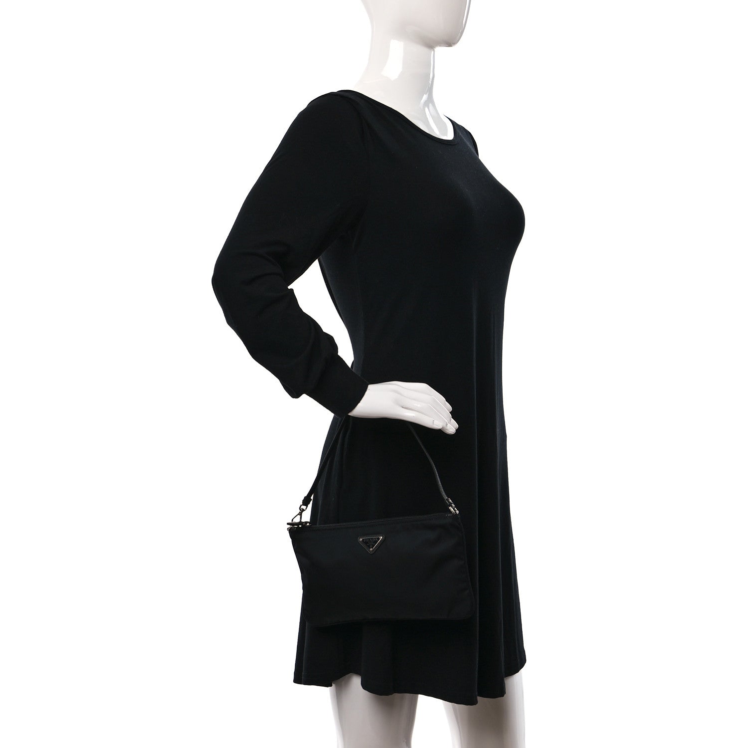 Prada Re-Nylon Vela Pouch Black 2 of 11
