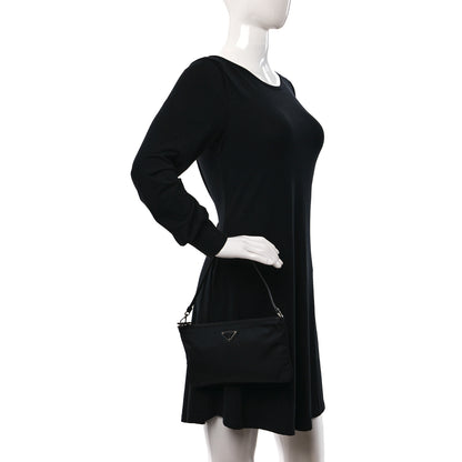 Prada Re-Nylon Vela Pouch Black 2 of 11