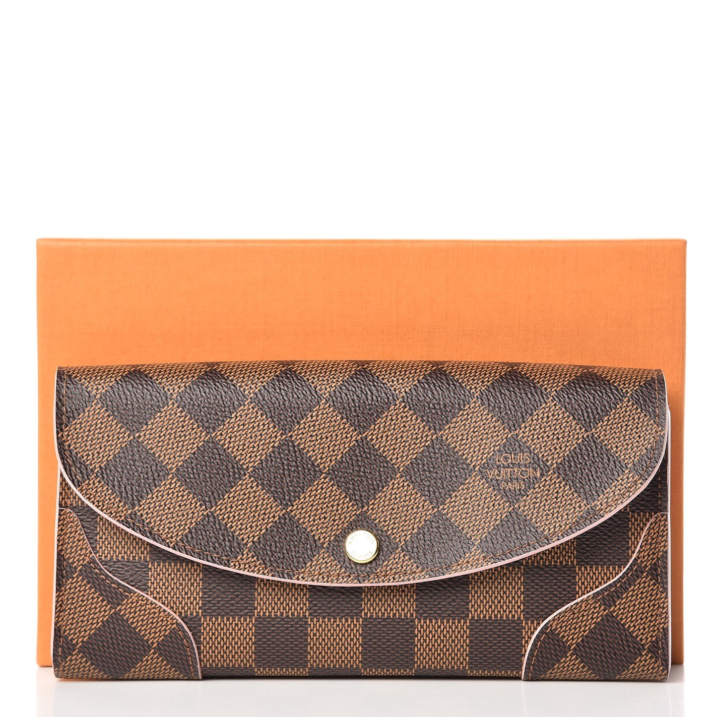 Damier Ebene Caissa Wallet Rose Ballerine