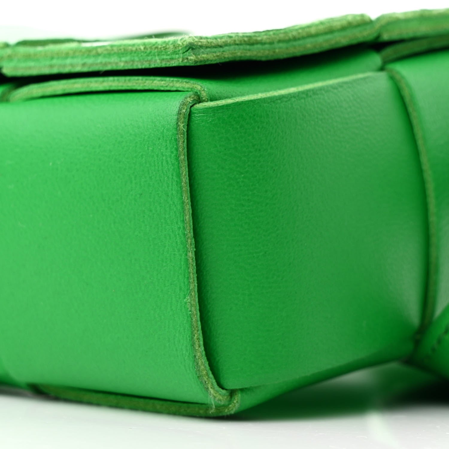 Bottega Veneta Lambskin Maxi Intreccio Candy Cassette Crossbody Bag Parakeet 9 of 9