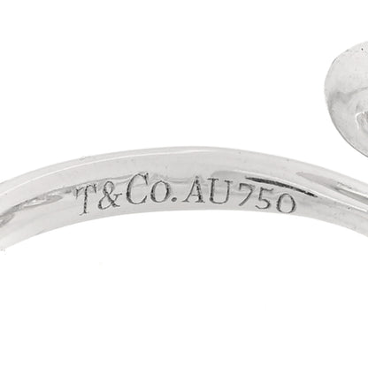 Tiffany 18K White Gold Diamond Paloma's Graffiti Love Ring 53 6.25 5 of 5
