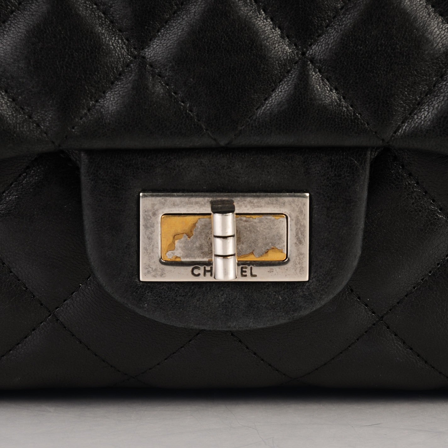 Chanel Washed Lambskin Quilted Jumbo Hybrid Reissue Flap Black 8 of 8