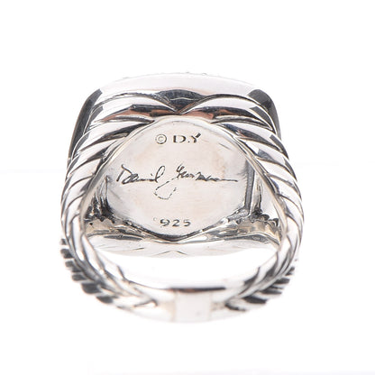 David Yurman Sterling Silver Diamond Black Orchard 17mm Albion Ring 57 8 5 of 5