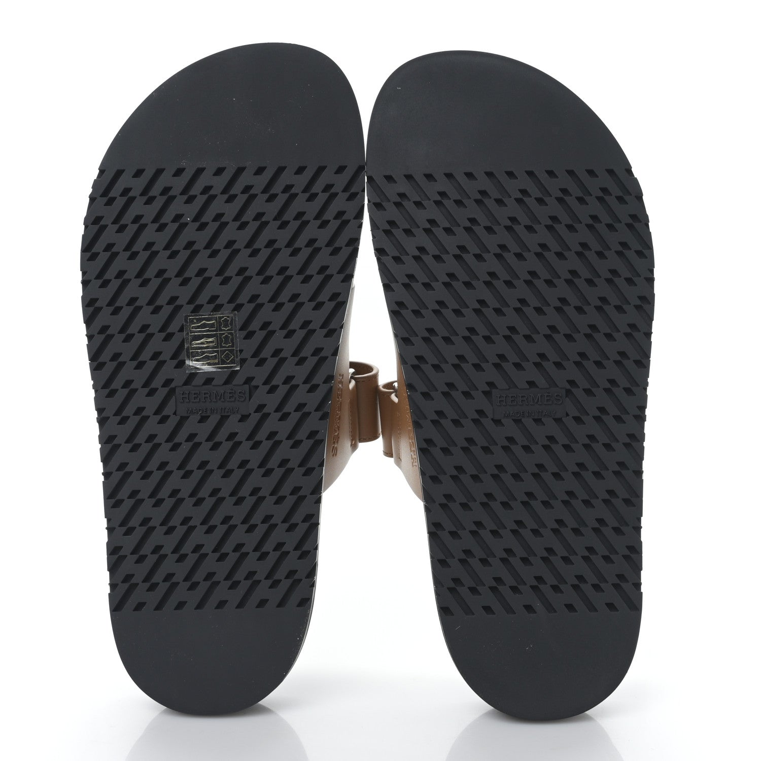 Hermes Calfskin Womens Chypre Sandals 37 Gold 5 of 8