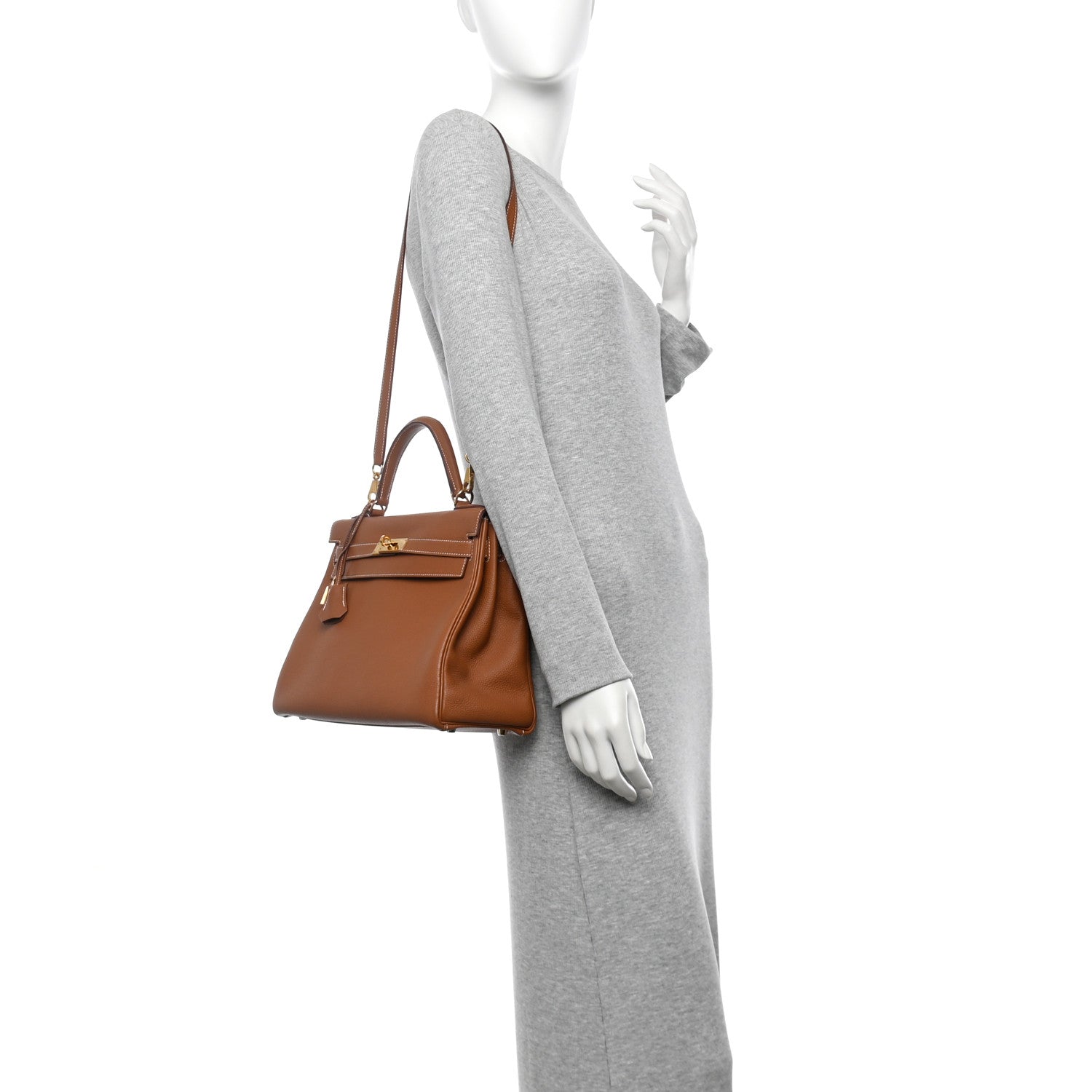 Hermes Togo Kelly Retourne 32 Gold 2 of 10