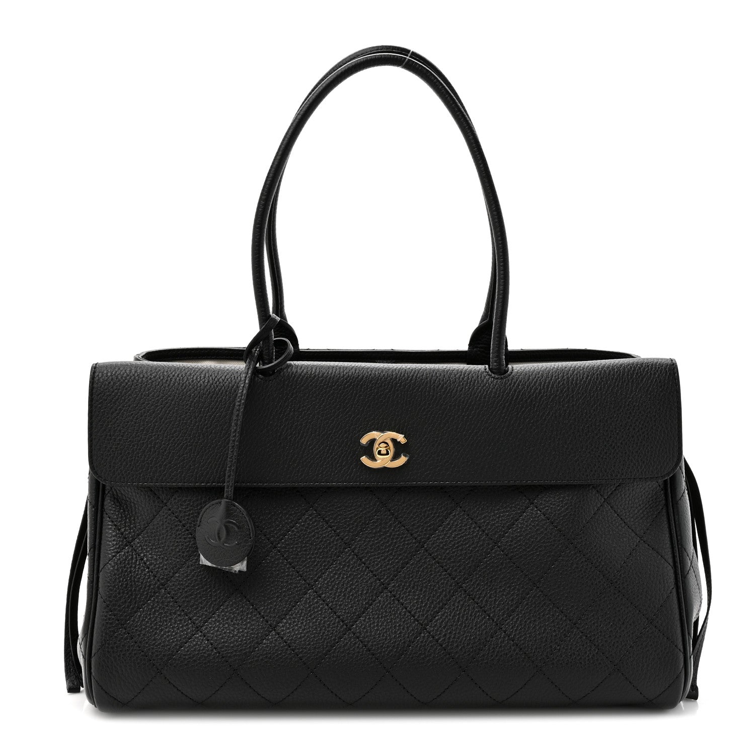 Chanel Grained Calfskin Stitched Urban Essentials Shopping Bag Black 1 of 10