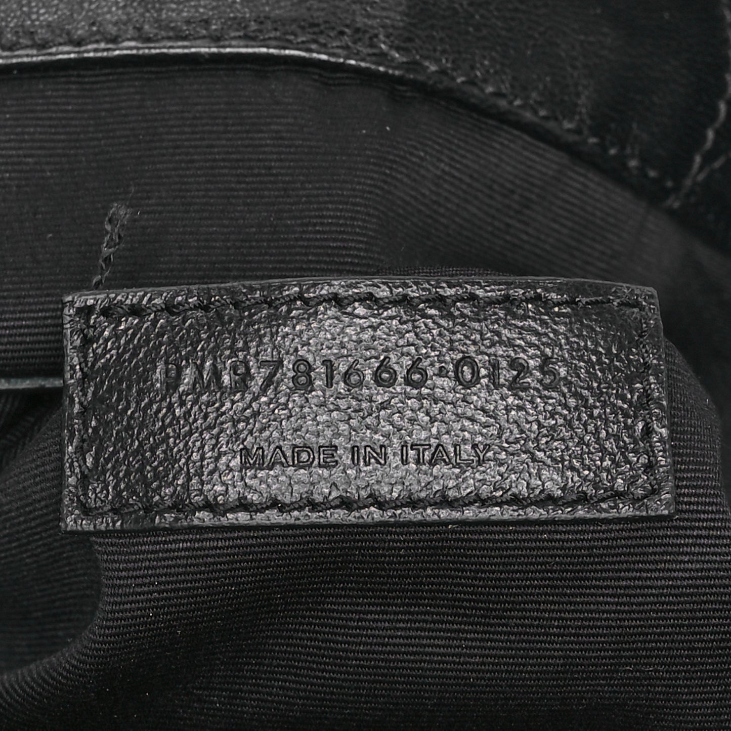 Lambskin Matelasse Monogram Medium Jamie 4.3 Pochon Black