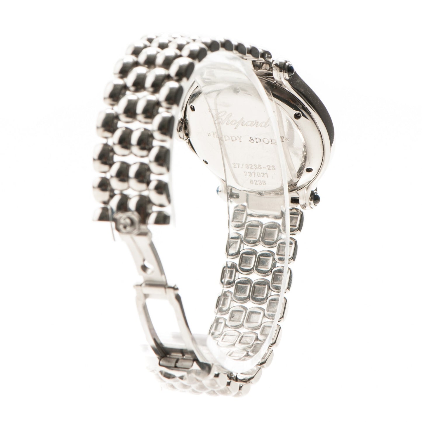 Stainless Steel 7 Diamond 32mm Happy Sport Quartz Watch