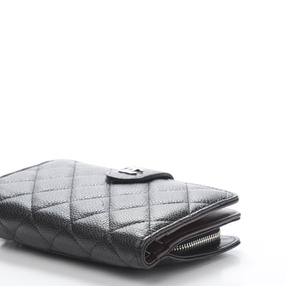 Chanel Caviar Quilted Zipped Pocket Wallet Black 11 of 12