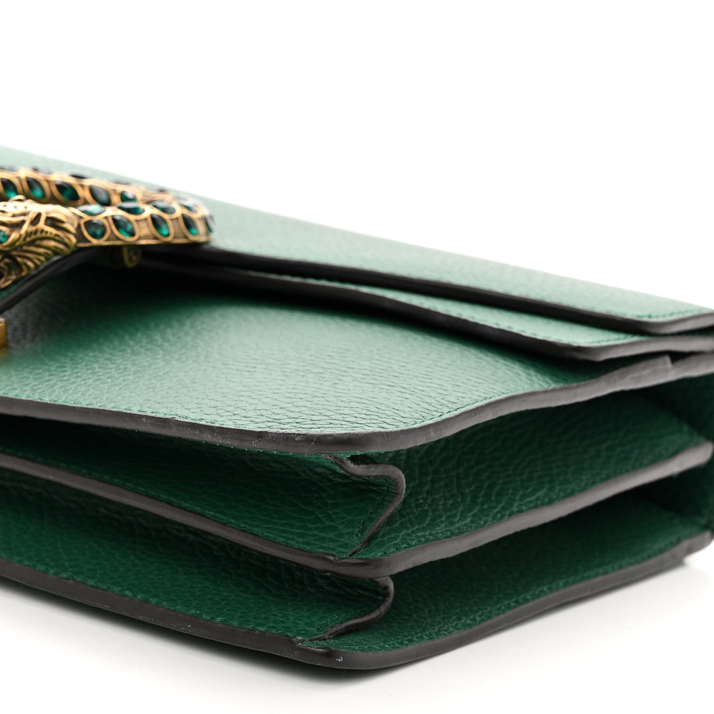 Pebbled Calfskin Small Dionysus Shoulder Bag Emerald