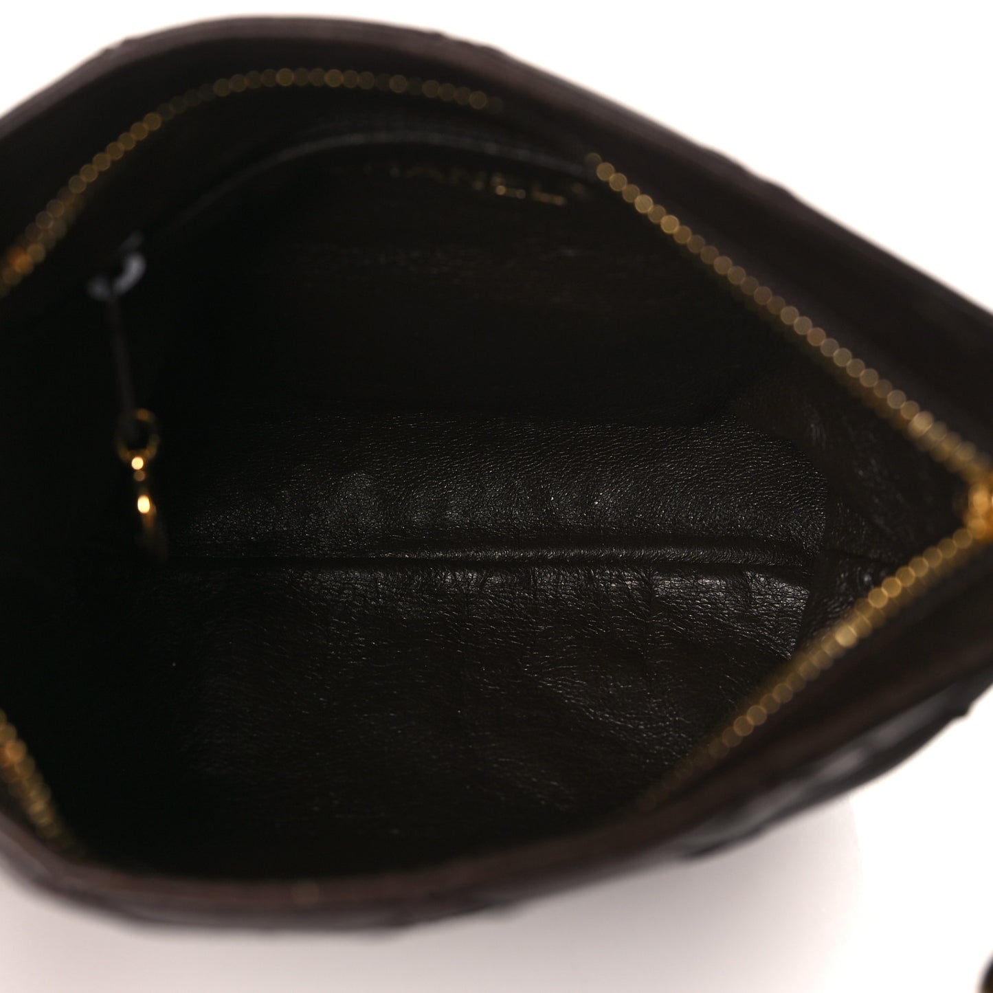 Lambskin Quilted Tassel Shoulder Bag Brown