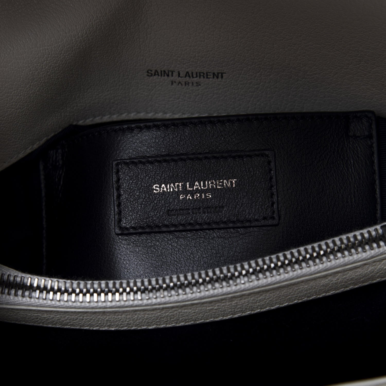 Saint Laurent Sheepskin Matelasse Chevron Monogram Medium College Bag Dove White 8 of 9