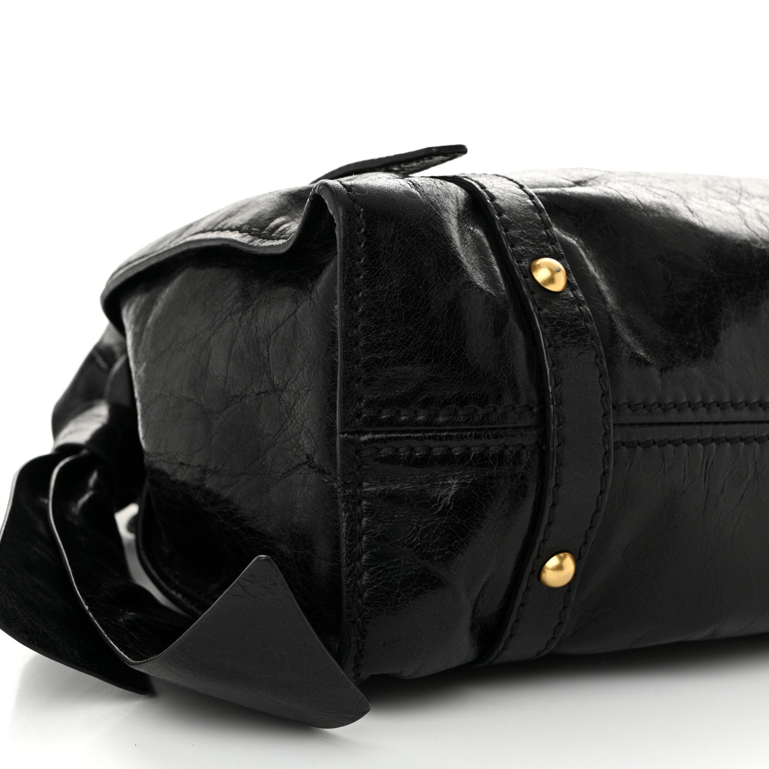 Miu Miu Vitello Lux Peggy Bow Tote Black 8 of 10