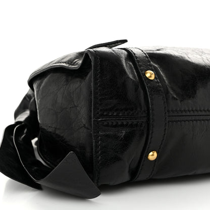 Miu Miu Vitello Lux Peggy Bow Tote Black 8 of 10