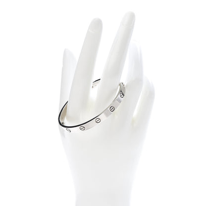 Cartier 18K White Gold LOVE Bracelet 17 2 of 7
