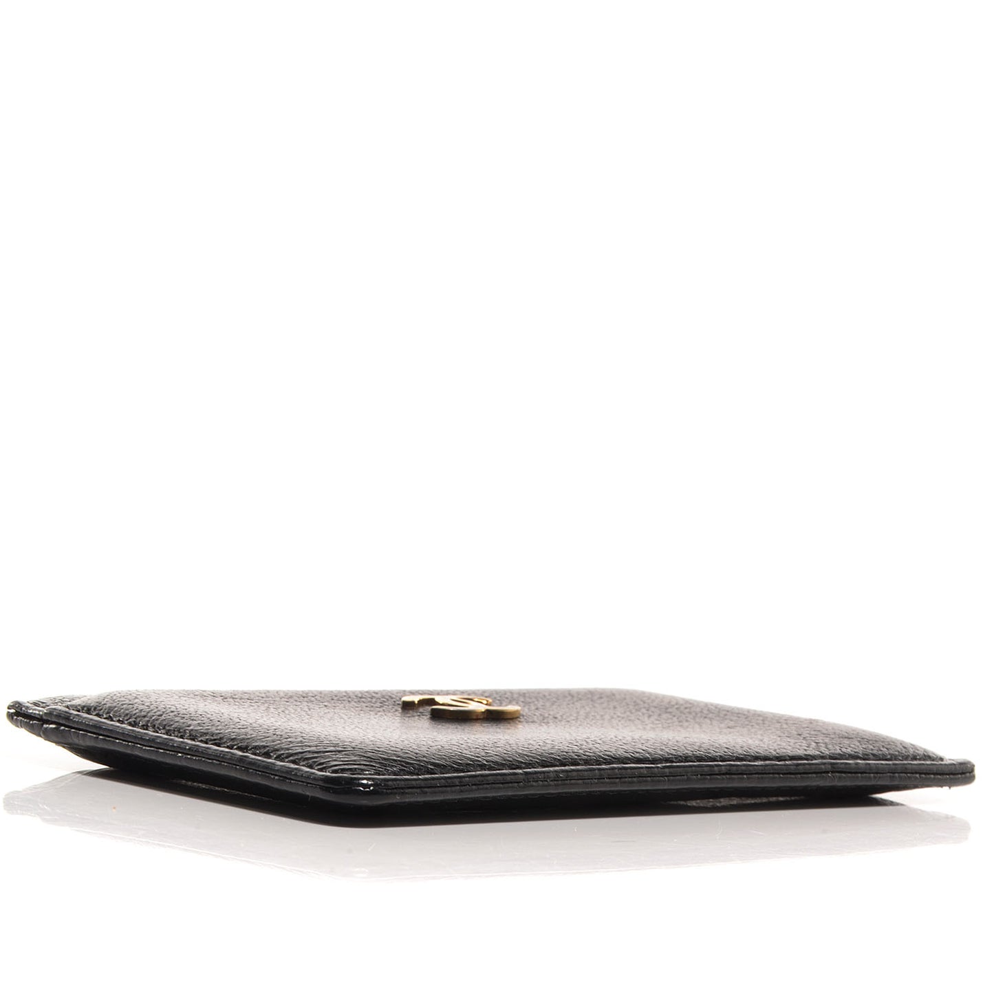 Leather CC Card Holder Case Black